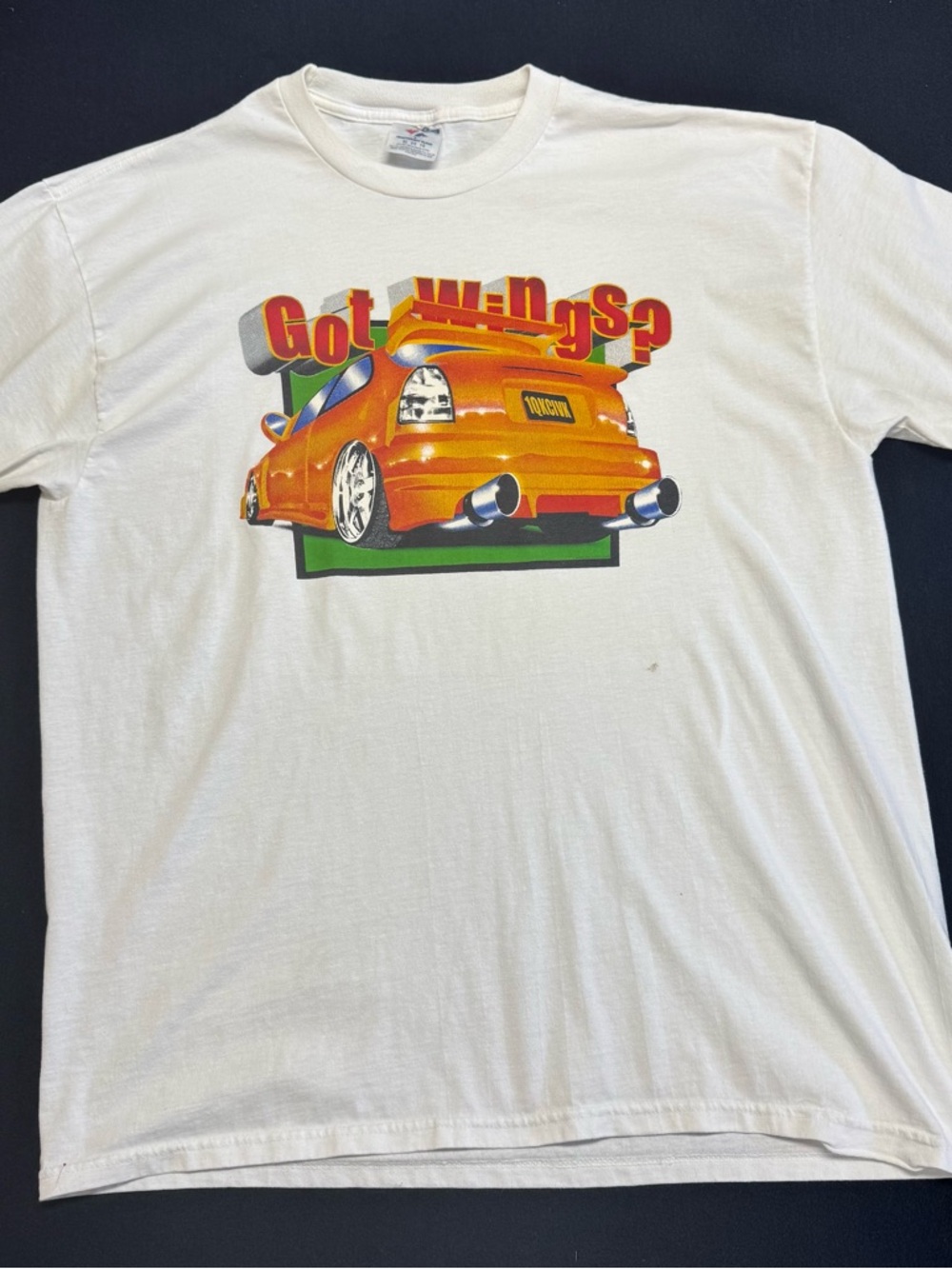 Honda Civic Vintage Got Wings White T-Shirt 1QKCIVC Men’s Size XL